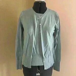 VTG Merona Y2K academia set vest sweater neutral color MEDIUM